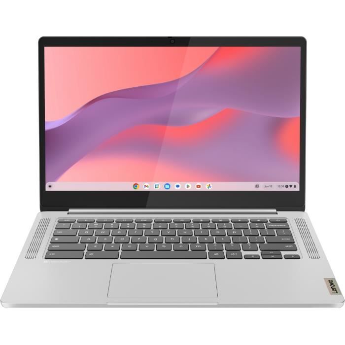 LENOVO IdeaPad Slim 3 14M868 Chromebook Laptop | Chrome OS - 14'' FHD - MT8186 - 4GB RAM - 64GB storage - AZERTY