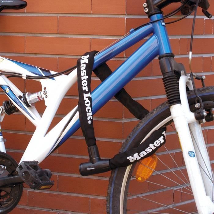 Bicycle Anti-Theft Chain - MASTER LOCK - 90 cm length - Hardened steel resistant to cutting and sawing