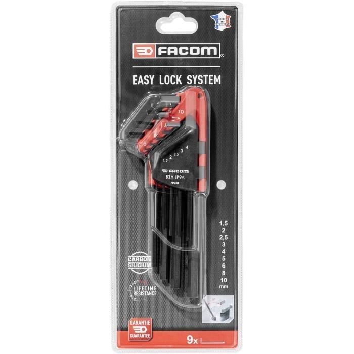 FACOM Set of 9 long male keys