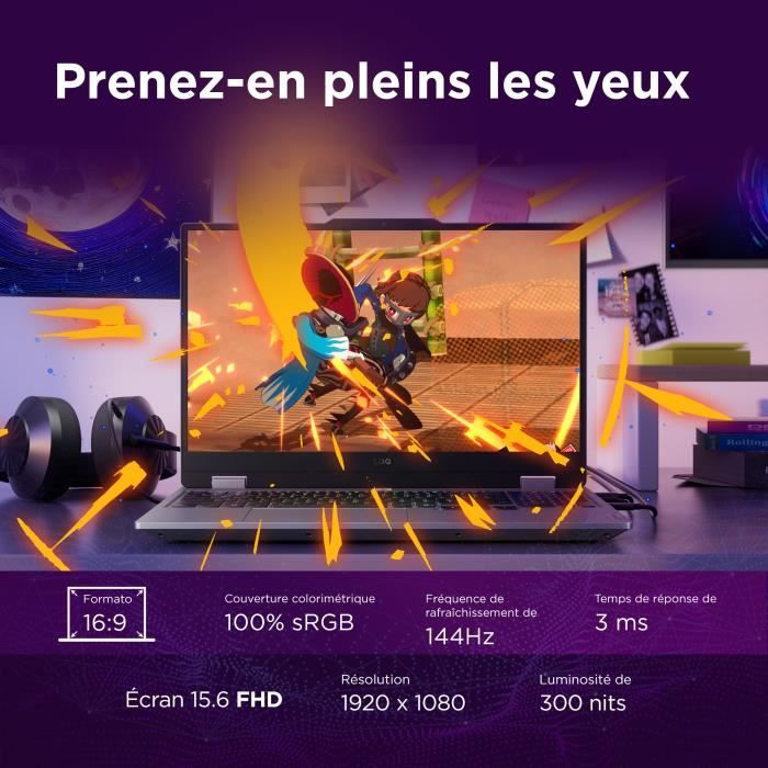 LENOVO LOQ 15IRX10 Gaming Laptop PC | Without Windows - 15'' FHD 144hz - Core i5-13450HX - RTX 5060 115W - 16 GB RAM - 512 GB SSD