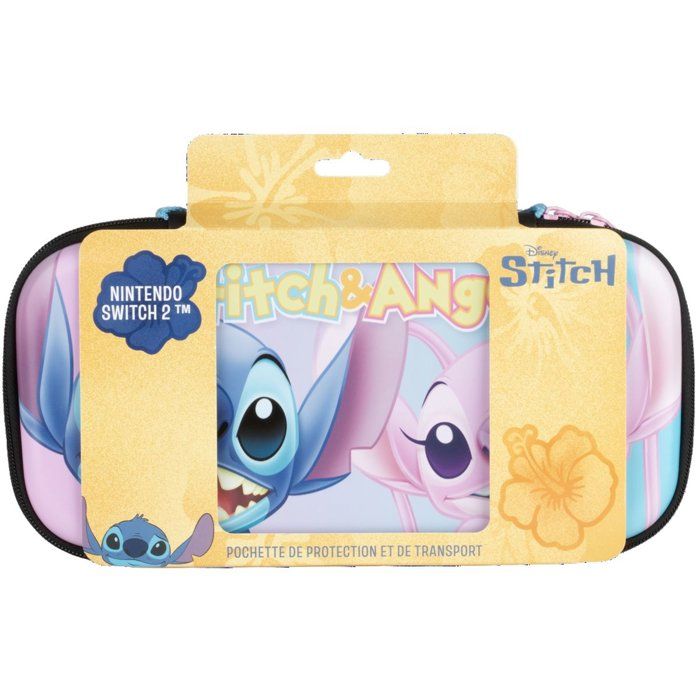Protective Case - CERDA LIFE'S LITTLE MOMENTS - Disney Lilo & Stitch Angel - Holds 8 games - Nintendo Switch 2