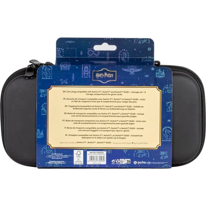 Protective Case - CERDA LIFE'S LITTLE MOMENTS - Harry Potter Beige Hogwarts - Holds 8 games - Nintendo Switch 2