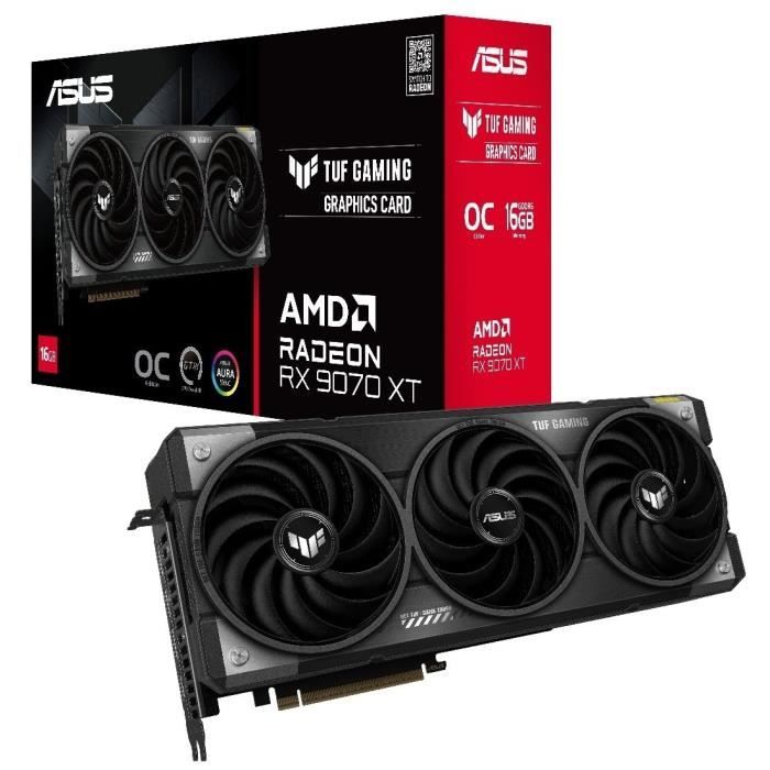 Graphics card - ASUS - TUF-RX9070XT-O16G-GAMING