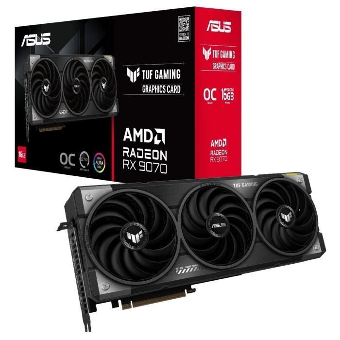 Graphics card - ASUS - TUF-RX9070-O16G-GAMING