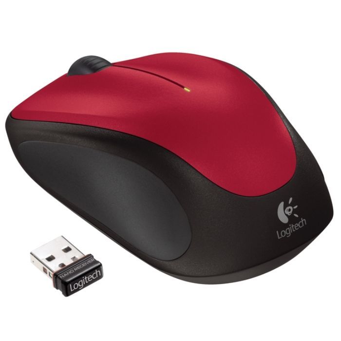 Logitech Wireless Optical Mouse - M235 Red