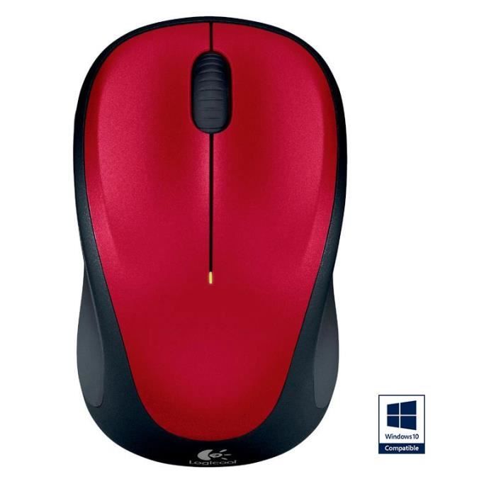 Logitech Wireless Optical Mouse - M235 Red