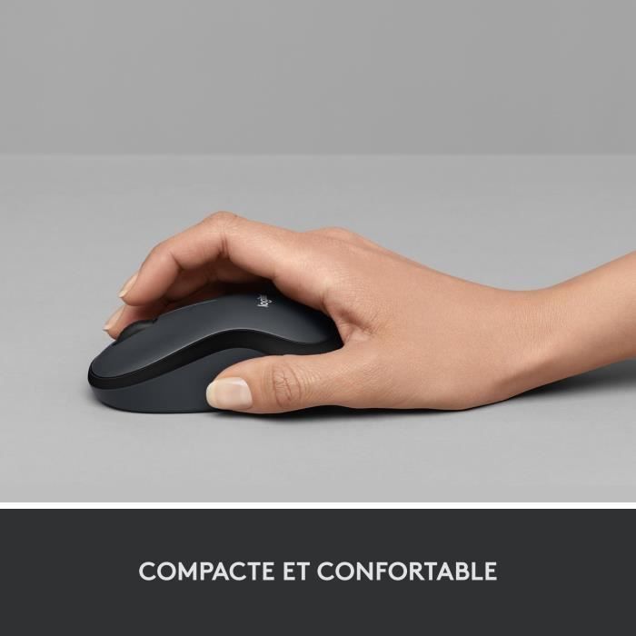LOGITECH M220 Silent Silent Mouse - Wireless - Gray / Black