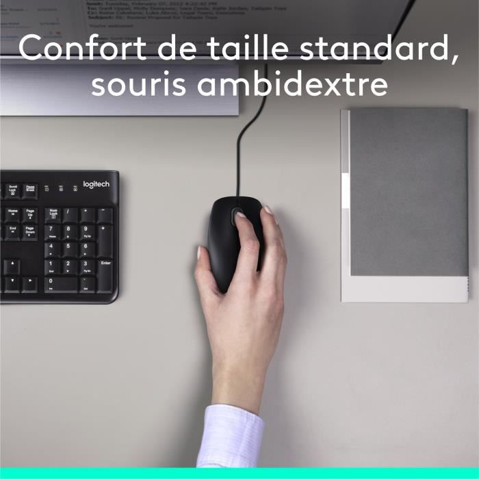 LOGITECH Wired Keyboard and Mouse Pack - MK120
