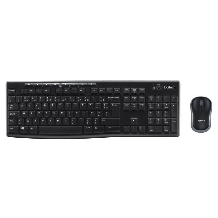 LOGITECH MK270 Mouse Keyboard Kit - Wireless - QWERTY