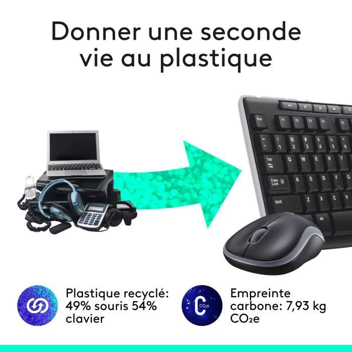 LOGITECH MK270 Mouse Keyboard Kit - Wireless - QWERTY