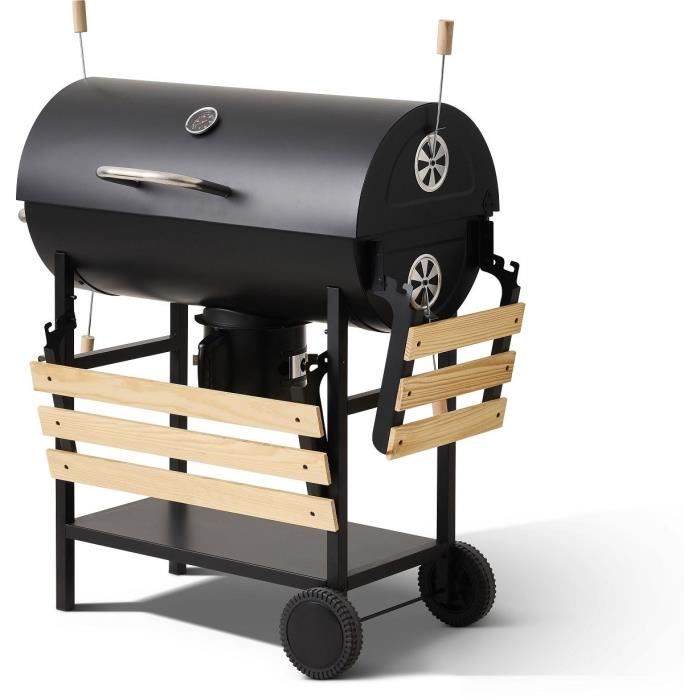 Charcoal barbecue - COOKING BOX - MIKE EVOLUTION - 142 X 57 X 112 cm - Black