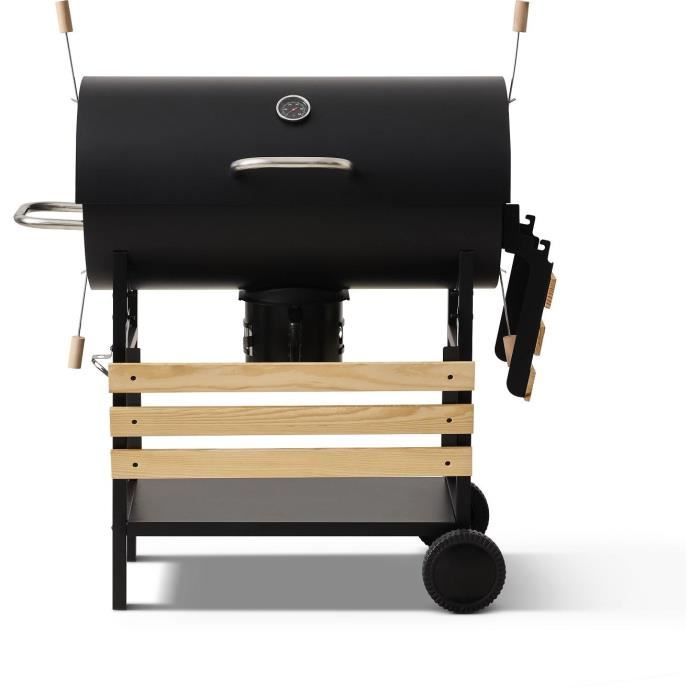 Charcoal barbecue - COOKING BOX - MIKE EVOLUTION - 142 X 57 X 112 cm - Black