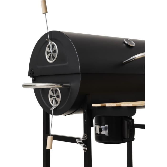 Charcoal barbecue - COOKING BOX - MIKE EVOLUTION - 142 X 57 X 112 cm - Black