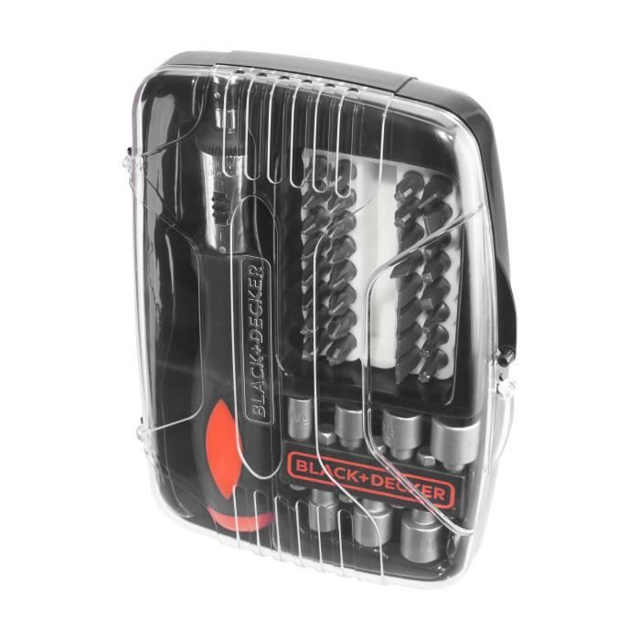 Tournvis kit A ratchet with accessories (40 rooms) Black+Decker - A7062 -XJ