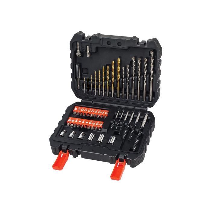 BLACK & DECKER Box drilling screwing 50 pieces