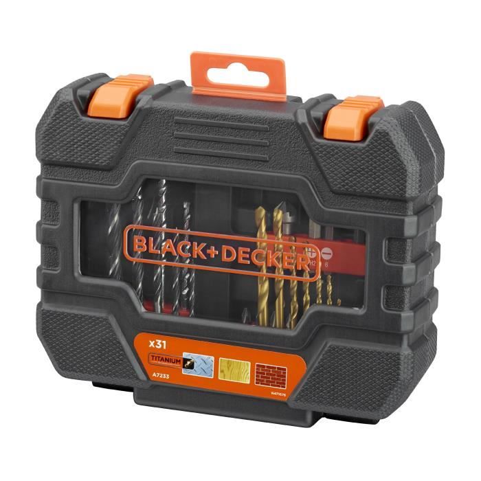 BLACK & DECKER Box 31 accessories drilling screwing A7233
