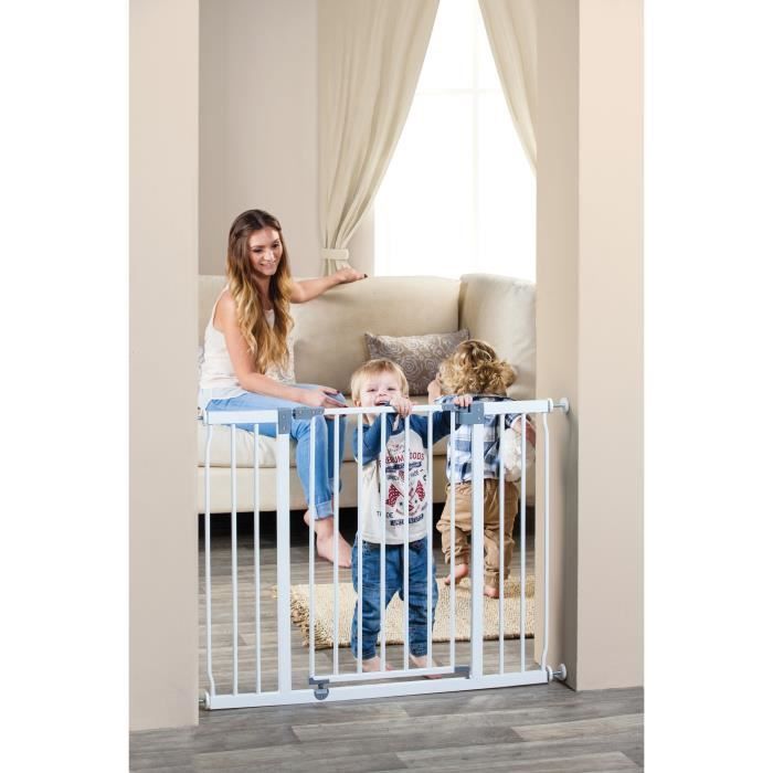 Safety barrier - DREAMBABY - LIBERTY - 1 barrier + 2 extensions - 126-132.5 cm - White