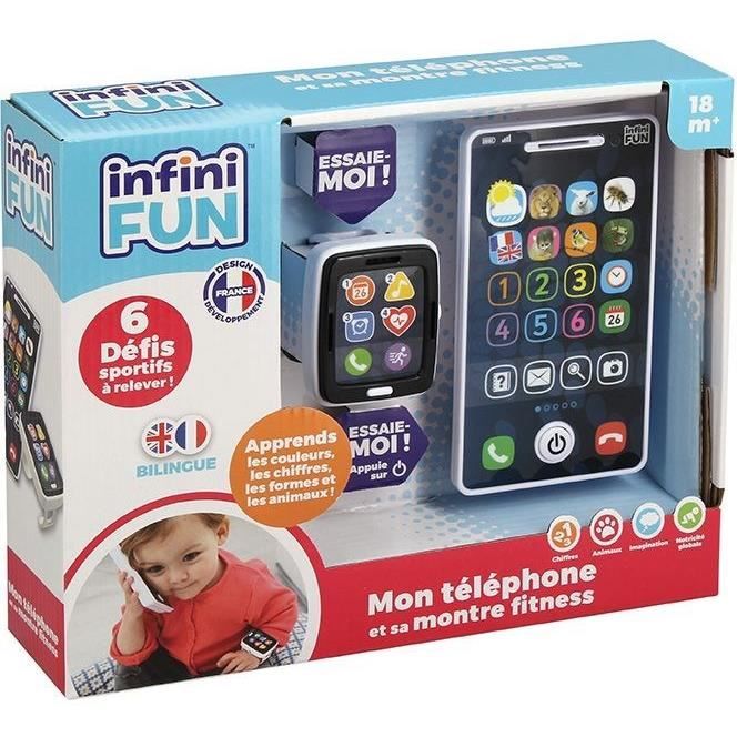 Phone and Watch - KD - My Phone and Fitness Watch - Realistic Imitation for Toddlers