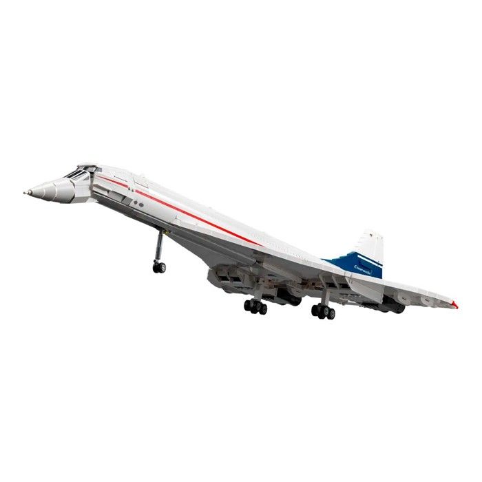 LEGO Icons Concorde, Airplane Model Building Kit for Adults, Aircraft Vehicle Set with Authentic Details and 3 Modes