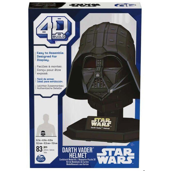Spin Master Puzzle 4D Build Star Wars Star Wars Darth Vader Helmet 3D model figurine to assemble