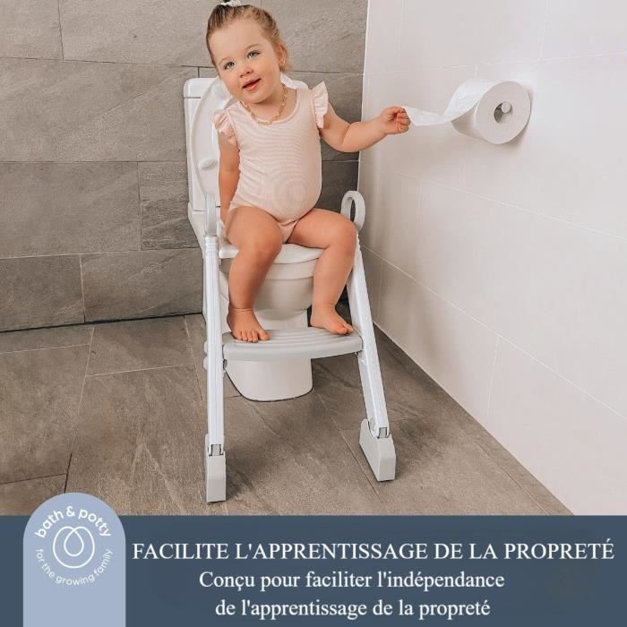 Toilet reducer - DREAMBABY - STEP-UP - Potty training seat - 2 adjustable levels - Grey