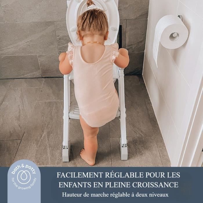 Toilet reducer - DREAMBABY - STEP-UP - Potty training seat - 2 adjustable levels - Grey