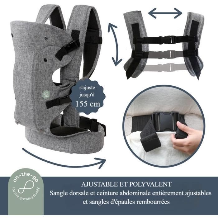 Dreambaby 3-1 Journey Adjustable Baby Carrier - Comfortable and Versatile - for Newborn to Toddler up to 15 kg