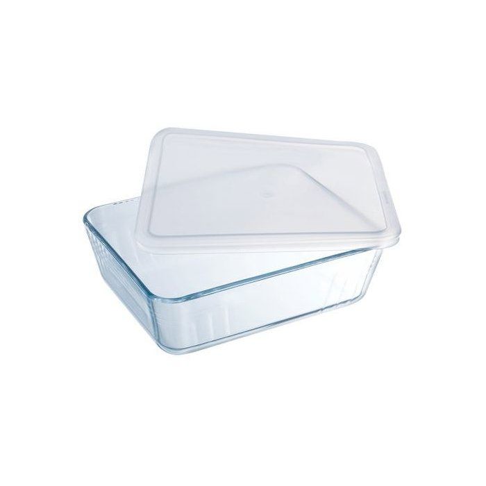 Rectangular Storage Containers - PYREX - Cook & Freez - Set of 4 - Stackable - Borosilicate Glass