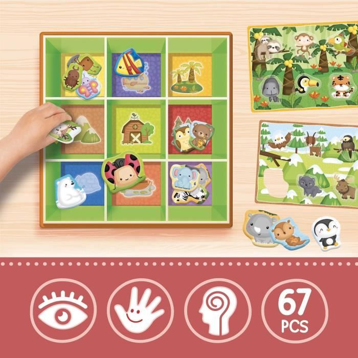 Learning Game - Lisciani - 92772 - Montessori - 3D - 50 self-correcting shapes