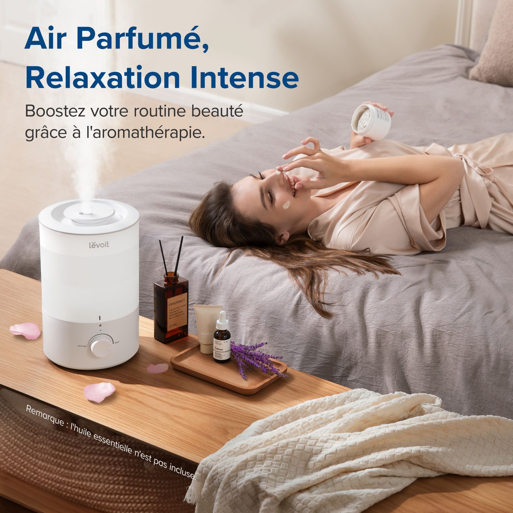 Air Humidifier - Levoit - Dual 150 Ultrasonic - 3 L Tank - Runtime up to 25 h - Covers up to 27 m²