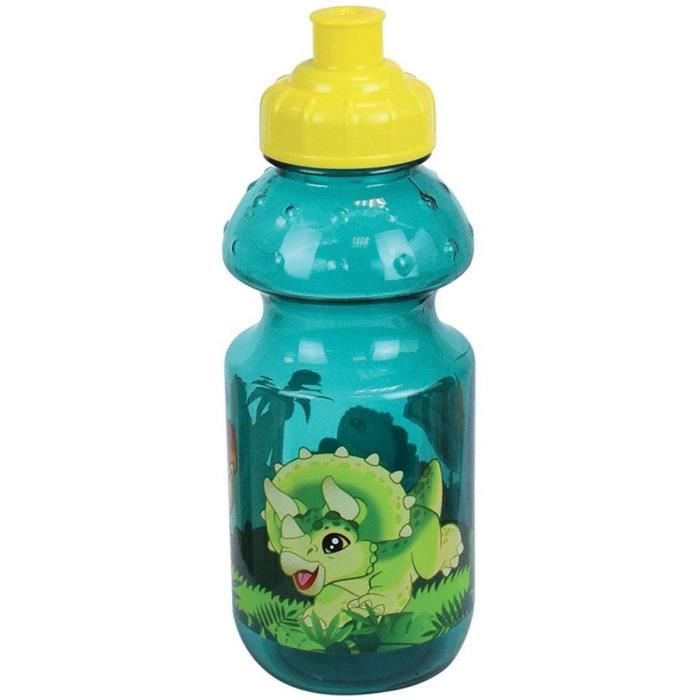 JURASSIC WORLD - Children's tableware set with glass, soup plate, plate, cutlery, water bottle and snack box
