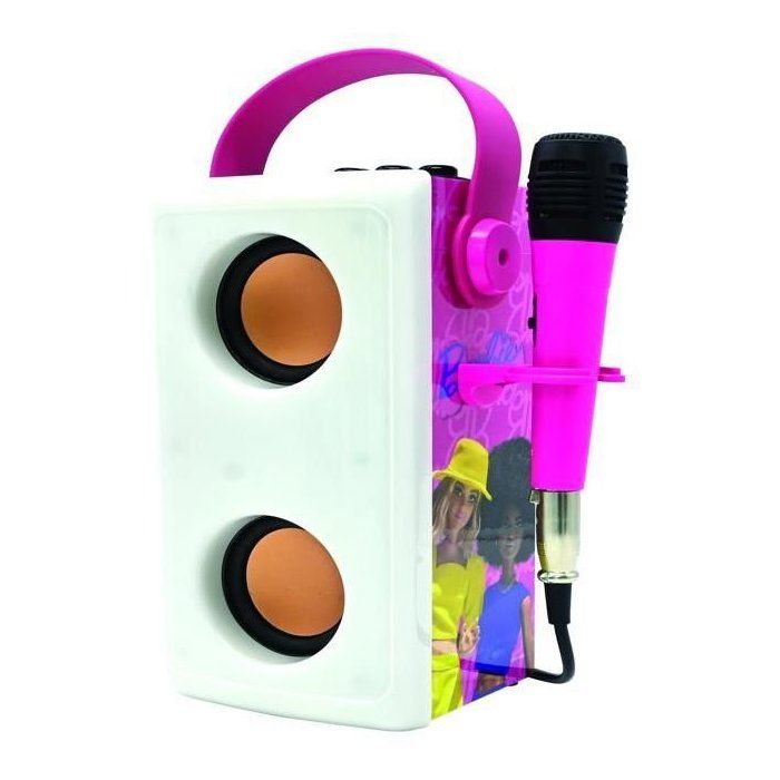 Barbie Powerful Light-Up Bluetooth Speaker with Mic