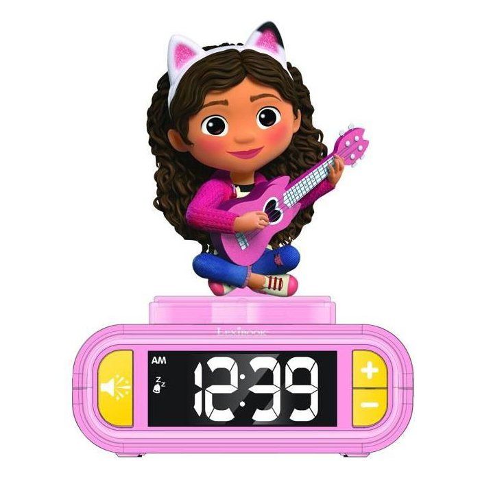 Gabby and the Magic House Digital Alarm Clock with Night Light and Sound Effects