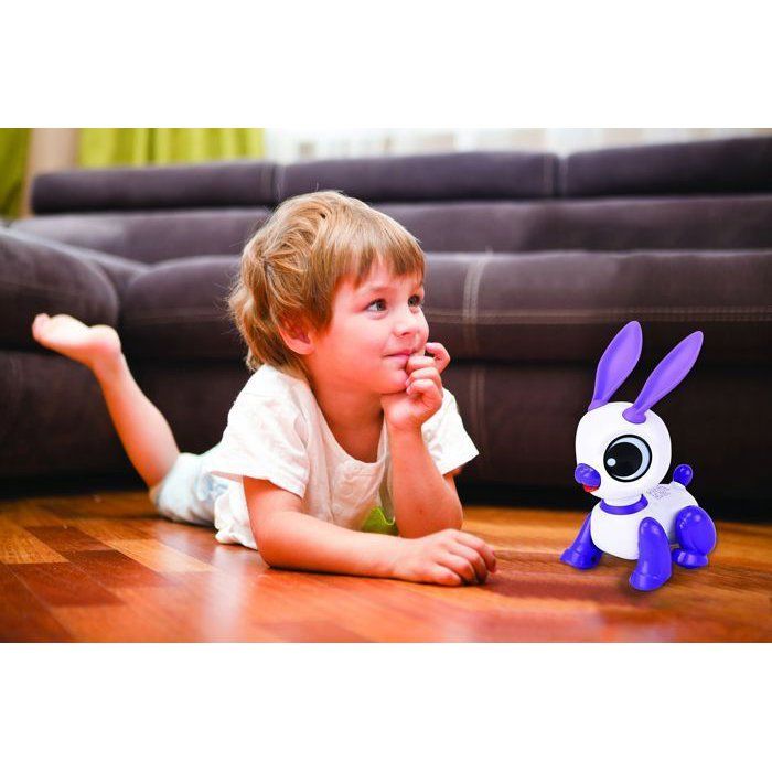 Power Rabbit Mini - Robot rabbit with light and sound effects, hand clap control, repeat