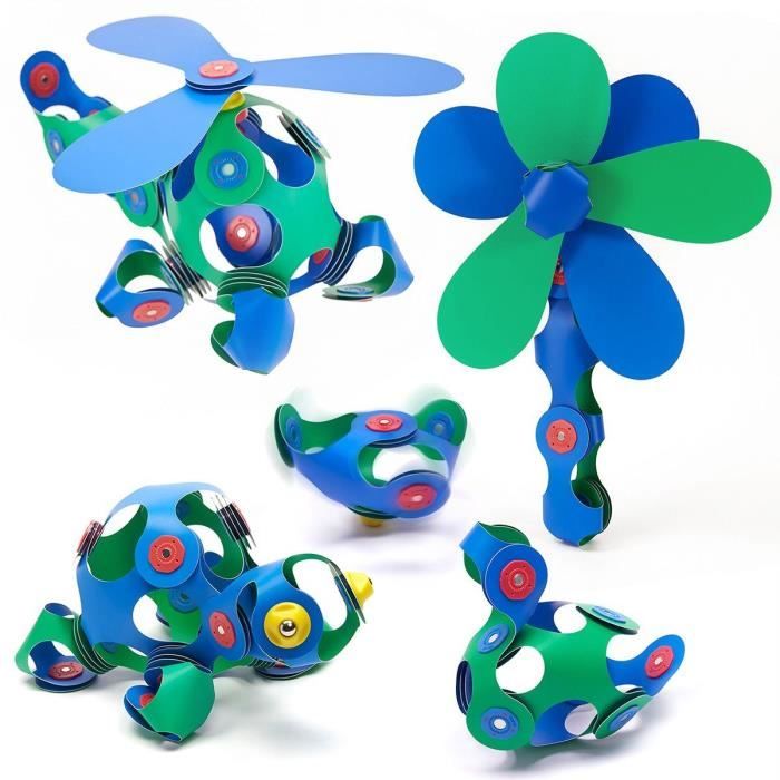 Magnetic Construction Set - GIPSY TOYS - Crew Pack CLIXO - 30 pieces - Flexible - Durable