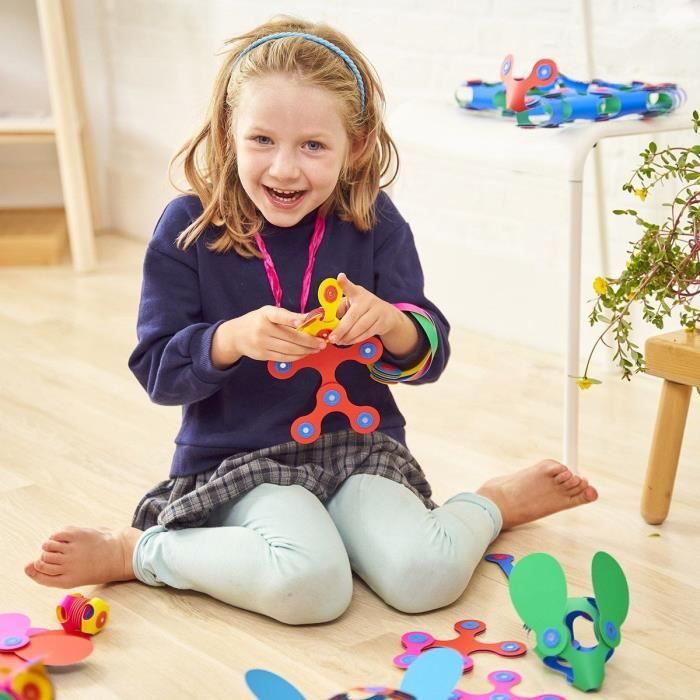 Magnetic Construction Set - GIPSY TOYS - Rainbow Pack CLIXO - 42 pieces - From 4 years old - Eco-friendly