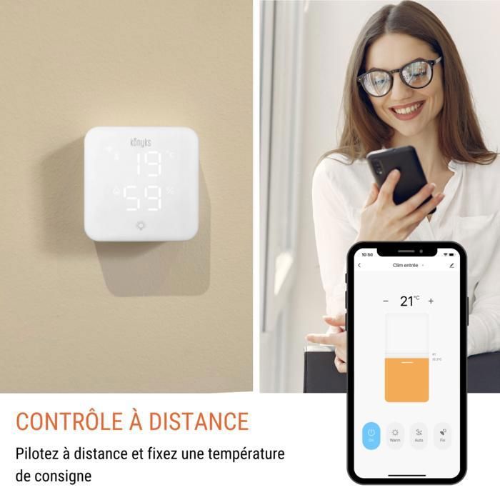 Wi-Fi Thermostat for Heat Pumps and Air Conditioners