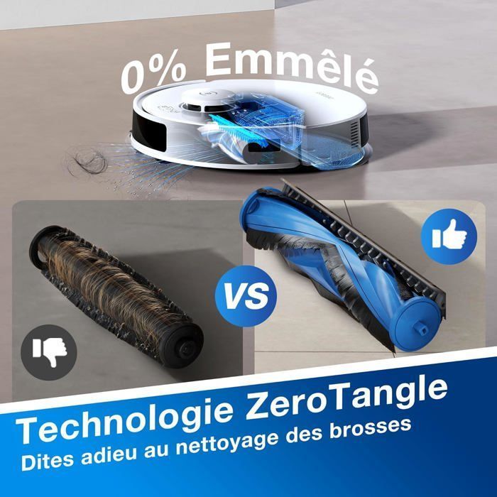 ECOVACS DEEBOT N20 PLUS Robot Vacuum Cleaner, PureCyclone Technology with Dust Container Without Consumables, 8000Pa