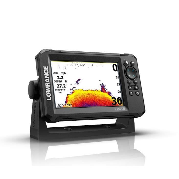 GPS Fishfinder Combo - LOWRANCE - Eagle 7 - 50/200 HDI Transducer - IPS Screen - FishReveal