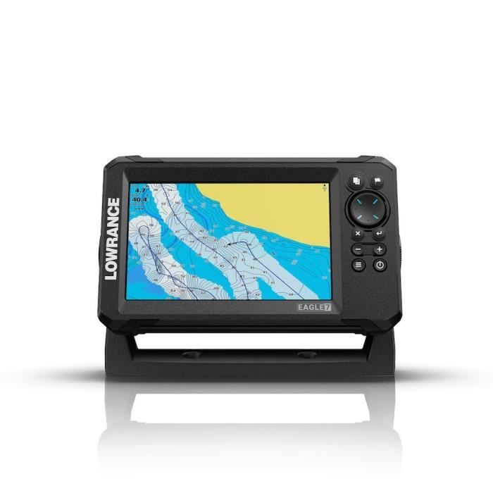 GPS Fishfinder Combo - LOWRANCE - Eagle 7 - 50/200 HDI Transducer - IPS Screen - FishReveal