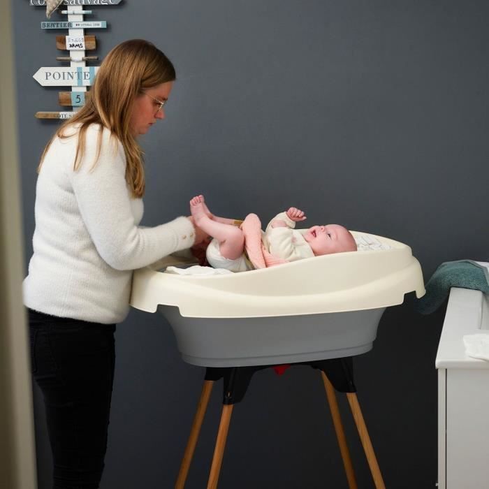 THERMOBABY Pack changing table Bathtub and VASCO stand - Blue Flower