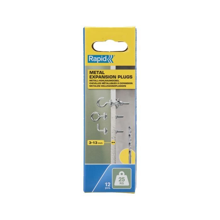 Expansion plugs - Rapid - Model 5001556 - Ø8x32 - Screw Ø4 - Pack of 12 pcs.