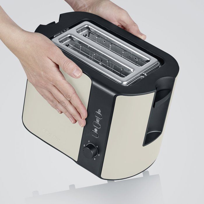 Compact Automatic Toaster - SEVERIN - AT9576 - 2 slots, holds up to 2 slices - browning control - Beige