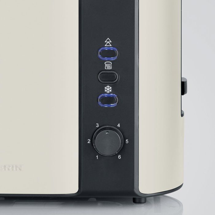 Compact Automatic Toaster - SEVERIN - AT9576 - 2 slots, holds up to 2 slices - browning control - Beige