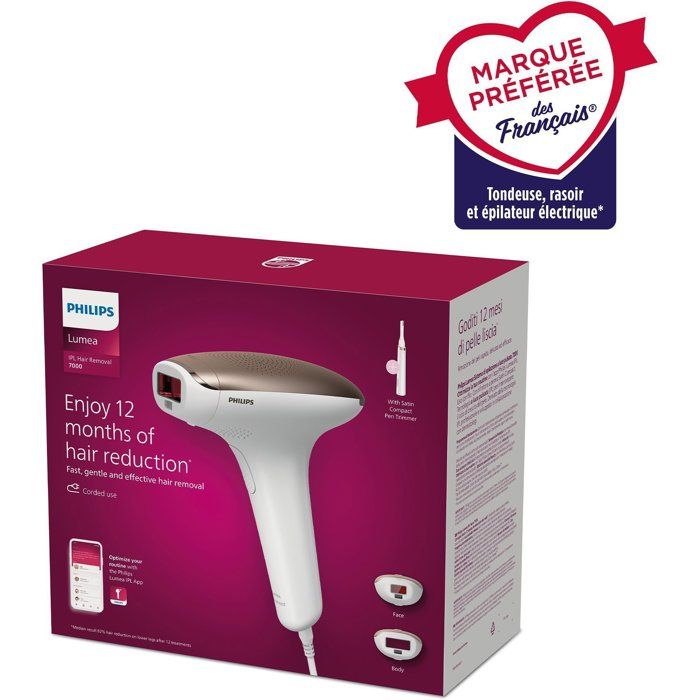 Lumea IPL 7000 Series Philips BRI921/00 IPL Hair Removal Device