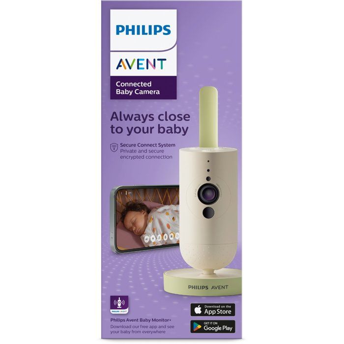 Caméra bébé connectée - PHILIPS - SCD643/26 - caméra HD - application Baby Monitor+ - connexion sécurisée