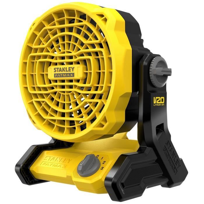 Fan - STANLEY - SFMCE001B-XJ - 3 speeds - 1100 m3/h - 8h autonomy