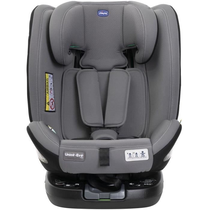 Car seat - CHICCO - UNICO EVO - Group 0/1/2/3 - I-Size - Reclining - Reducer - Grey Black