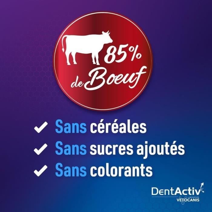 DentActiv - 10 Sticks - VETOCANIS - Beef Oral Hygiene for Cats