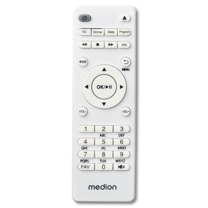 Mini Hi-Fi System - MEDION - DAB/FM Internet Radio - CD Player - 2x15W RMS - White